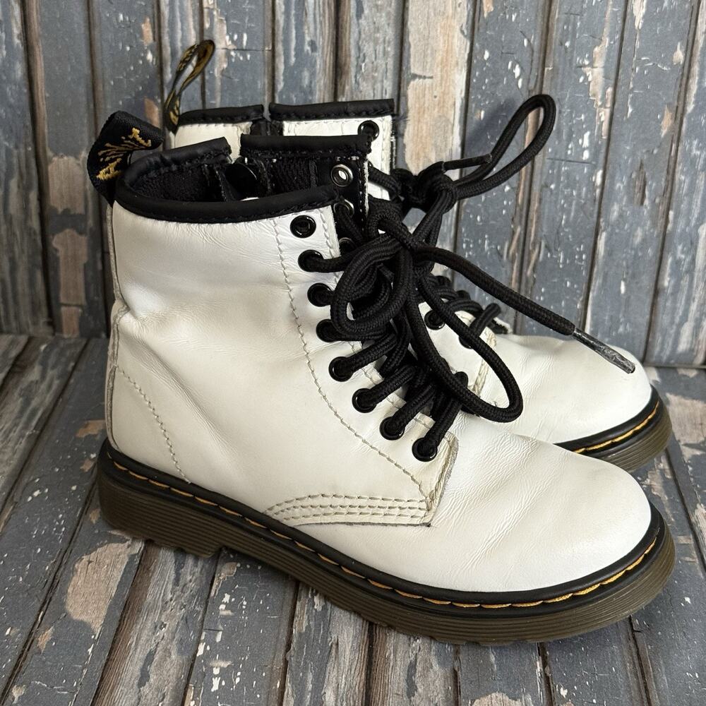 Dr. Martens 1460 J Combat Boots Children's size 11 White